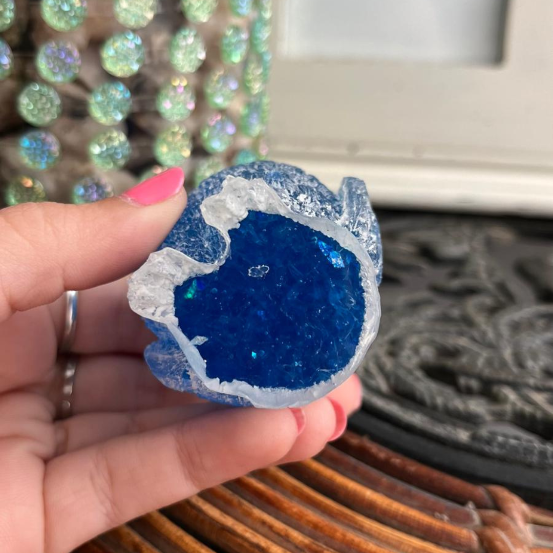 Búho Aqua (Ágata Azul)