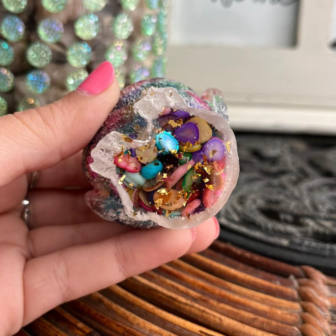 Búho Multicolor Dorado