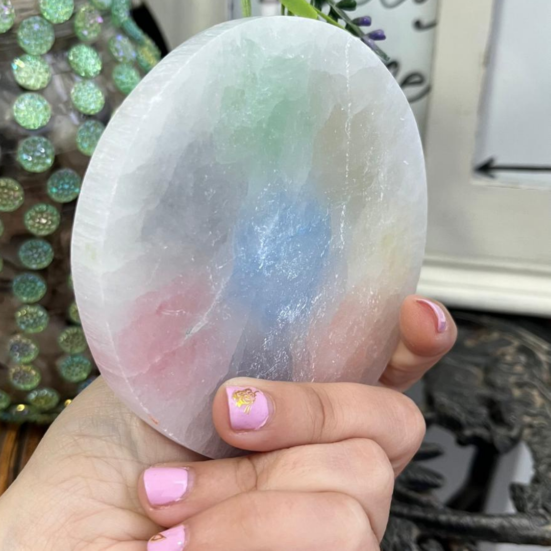 Placa Selenita 7 Chakras