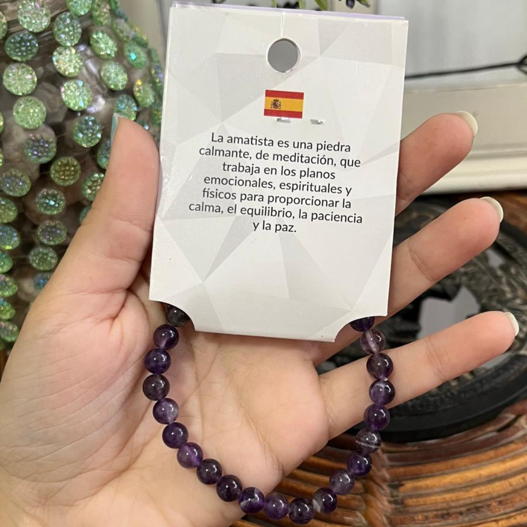 Pulsera Amatista 6mm