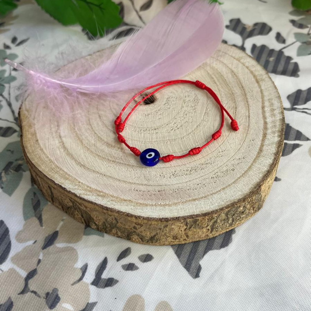 Pulsera 7 Nudos con Ojo Turco