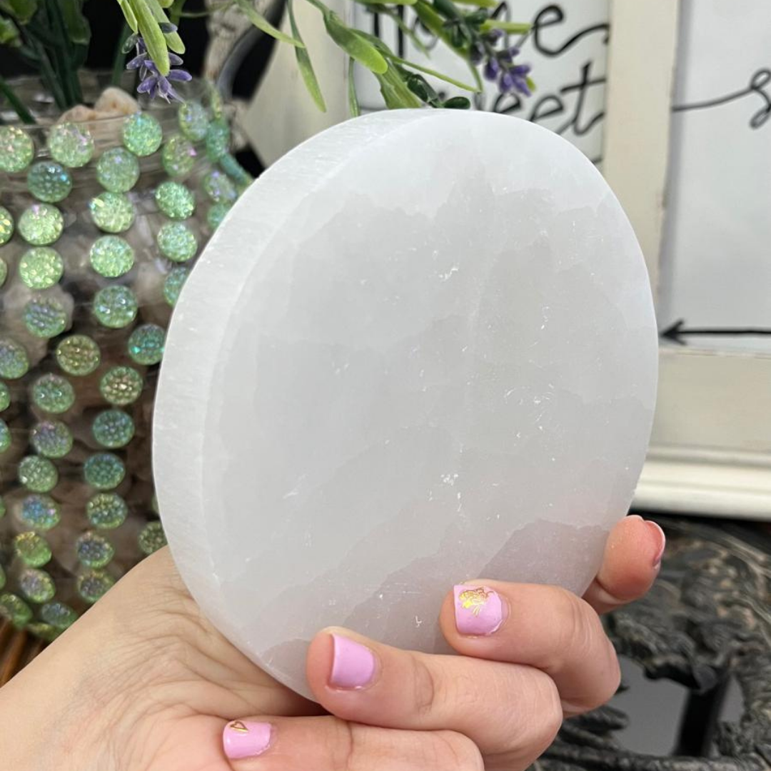 Placa Selenita Flor de la Vida