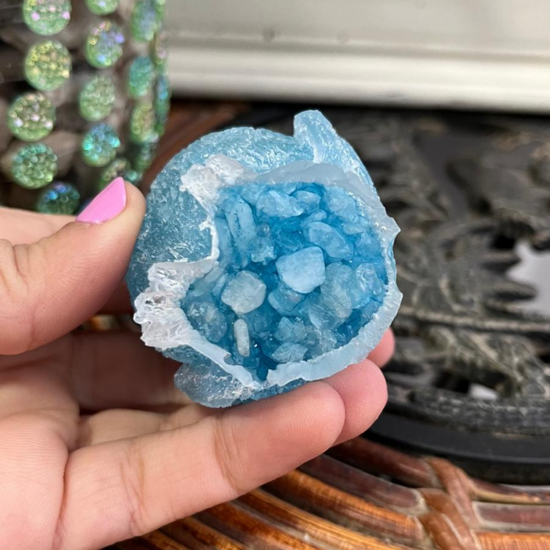 Búho de la Armonía (Ágata Azul)