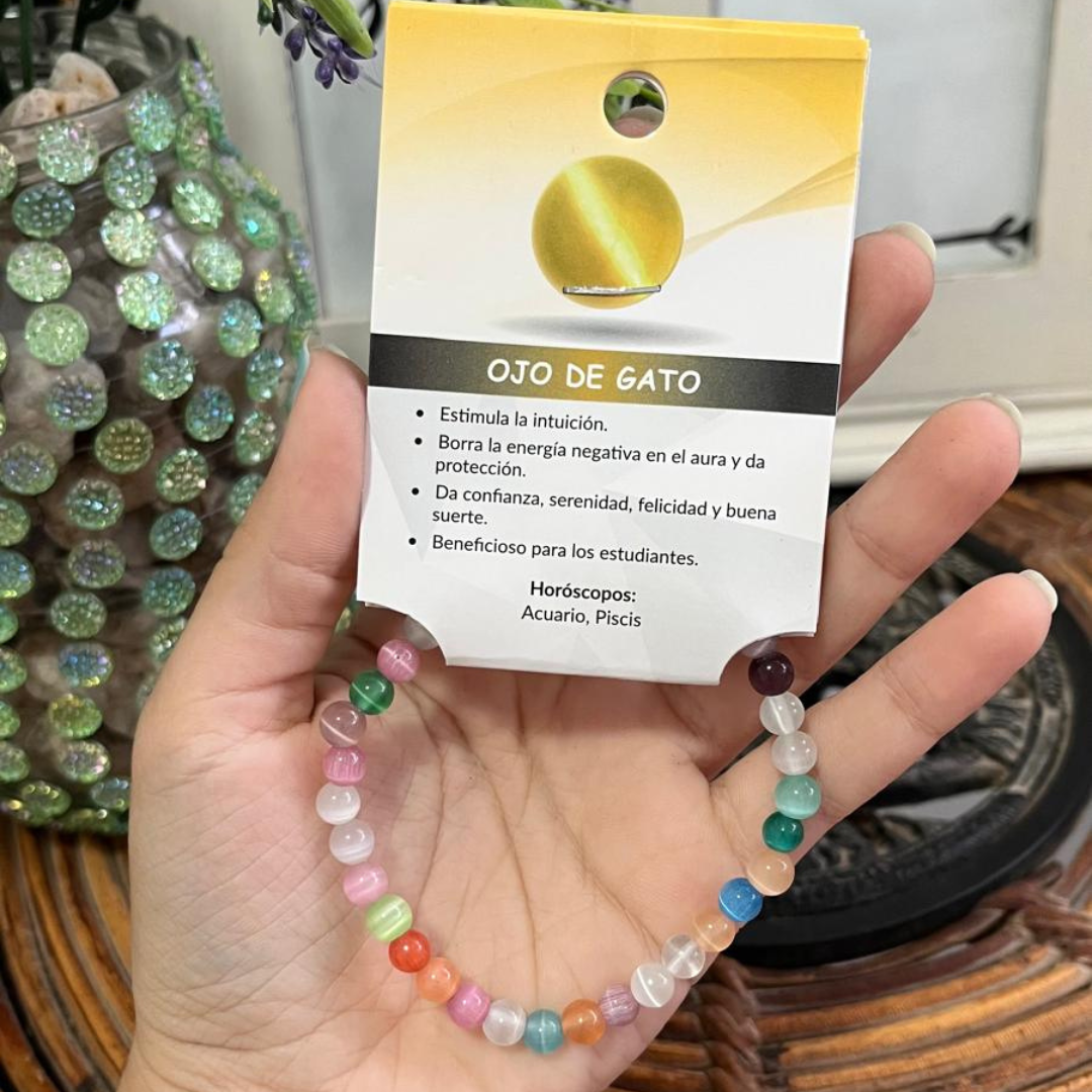 Pulsera Ojo de Gato 6mm