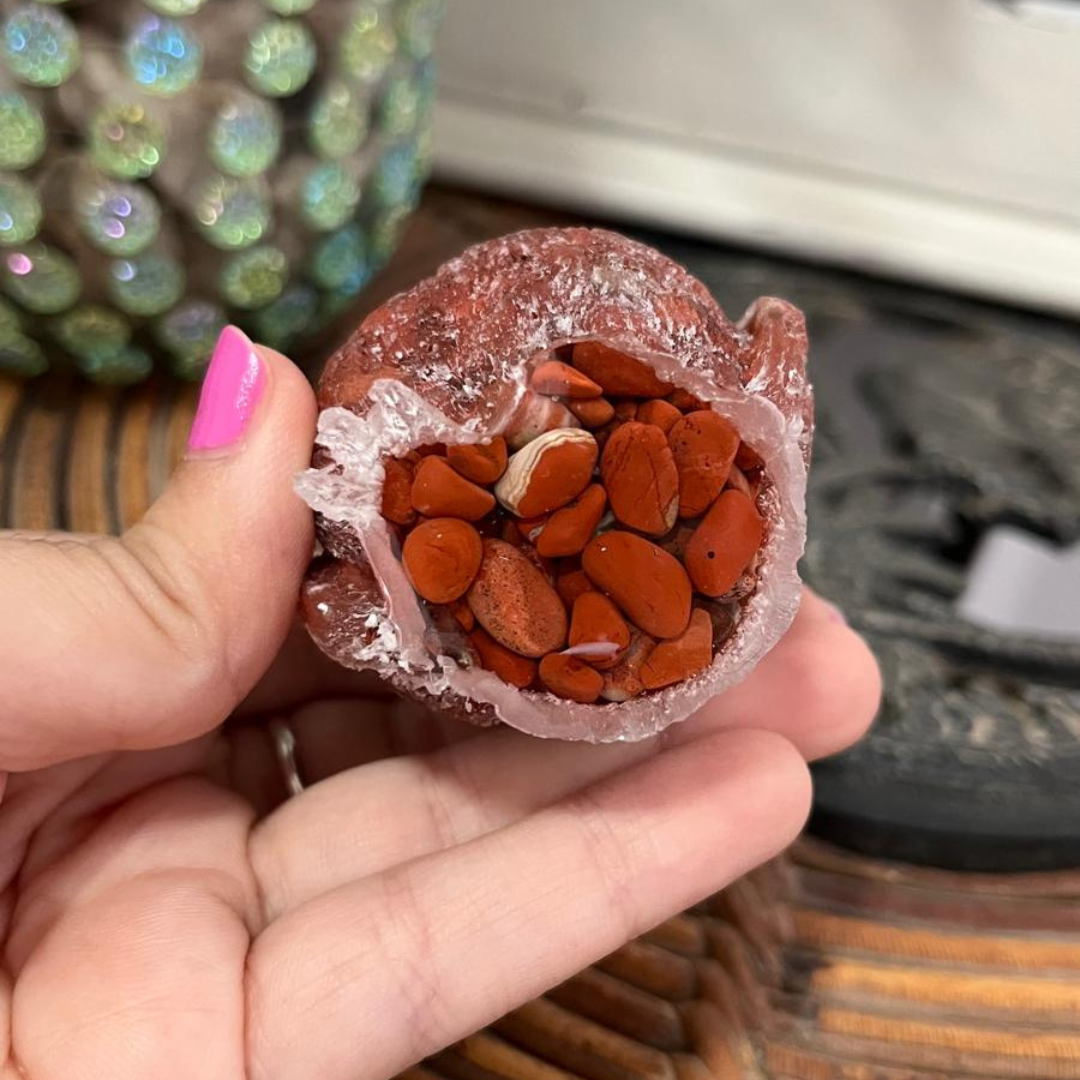 Búho Jaspe Rojo (Desperfecto en Pata)