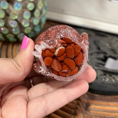 Búho Jaspe Rojo (Desperfecto en Pata)