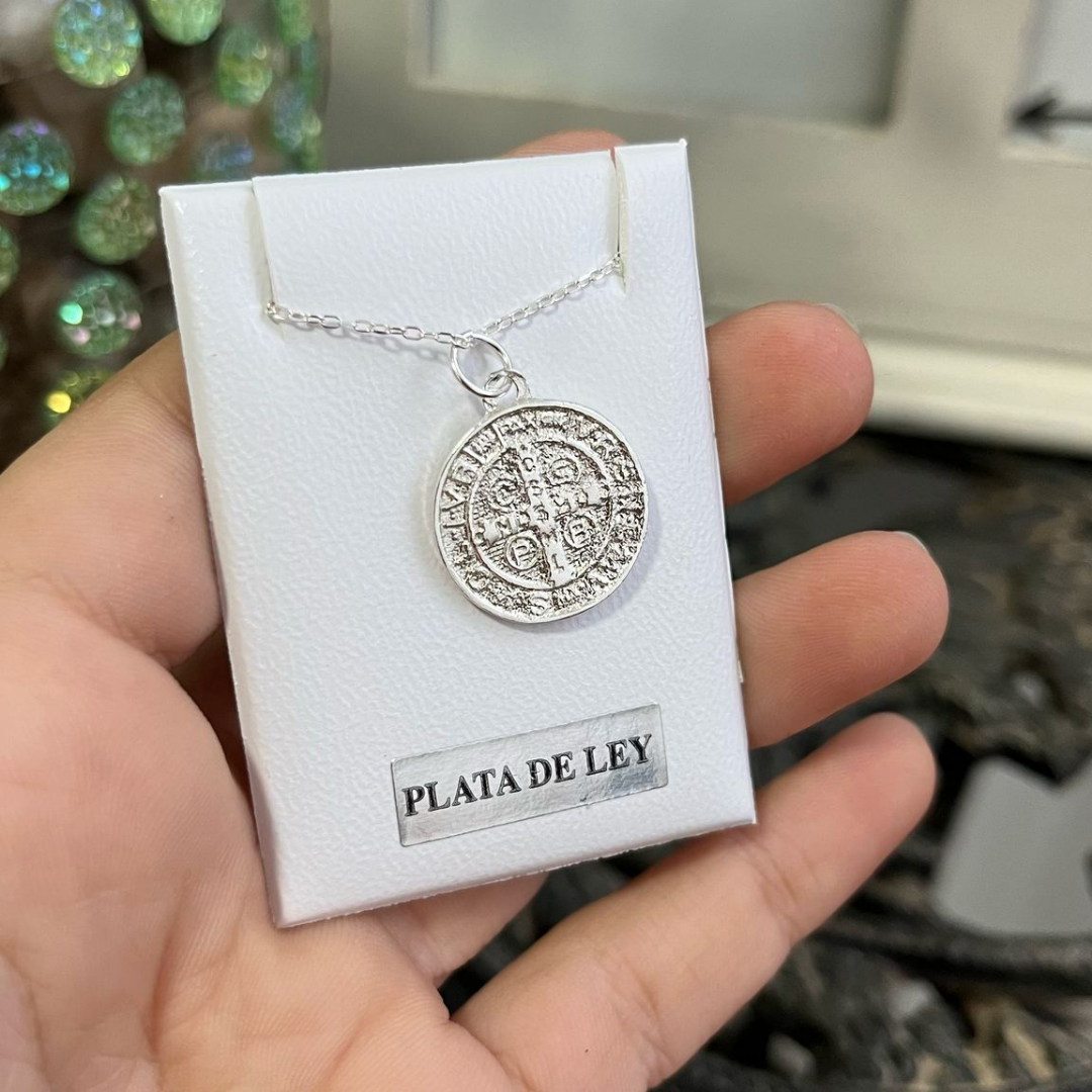 Medalla San Benito Mediana (Plata)