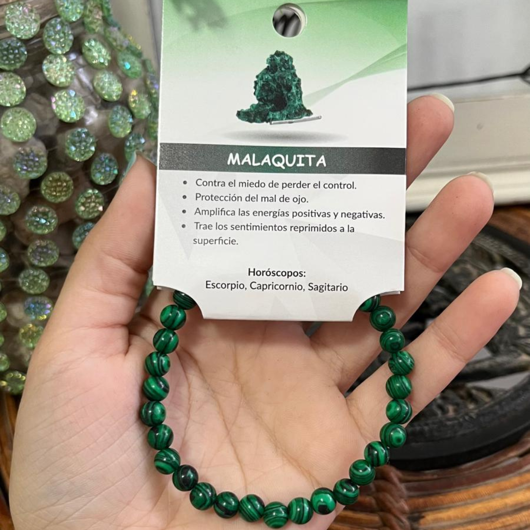 Pulsera Malaquita 6mm