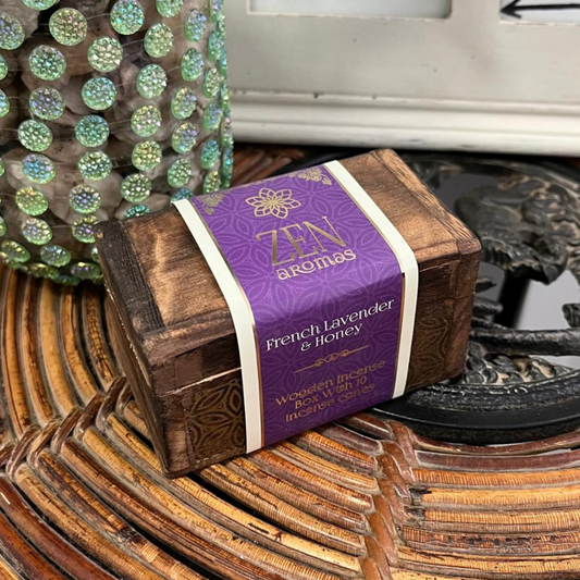 Quemador de Conos de Incienso Lavanda y Miel