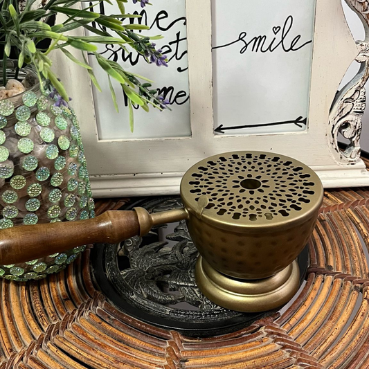 Brasero Metal Dorado