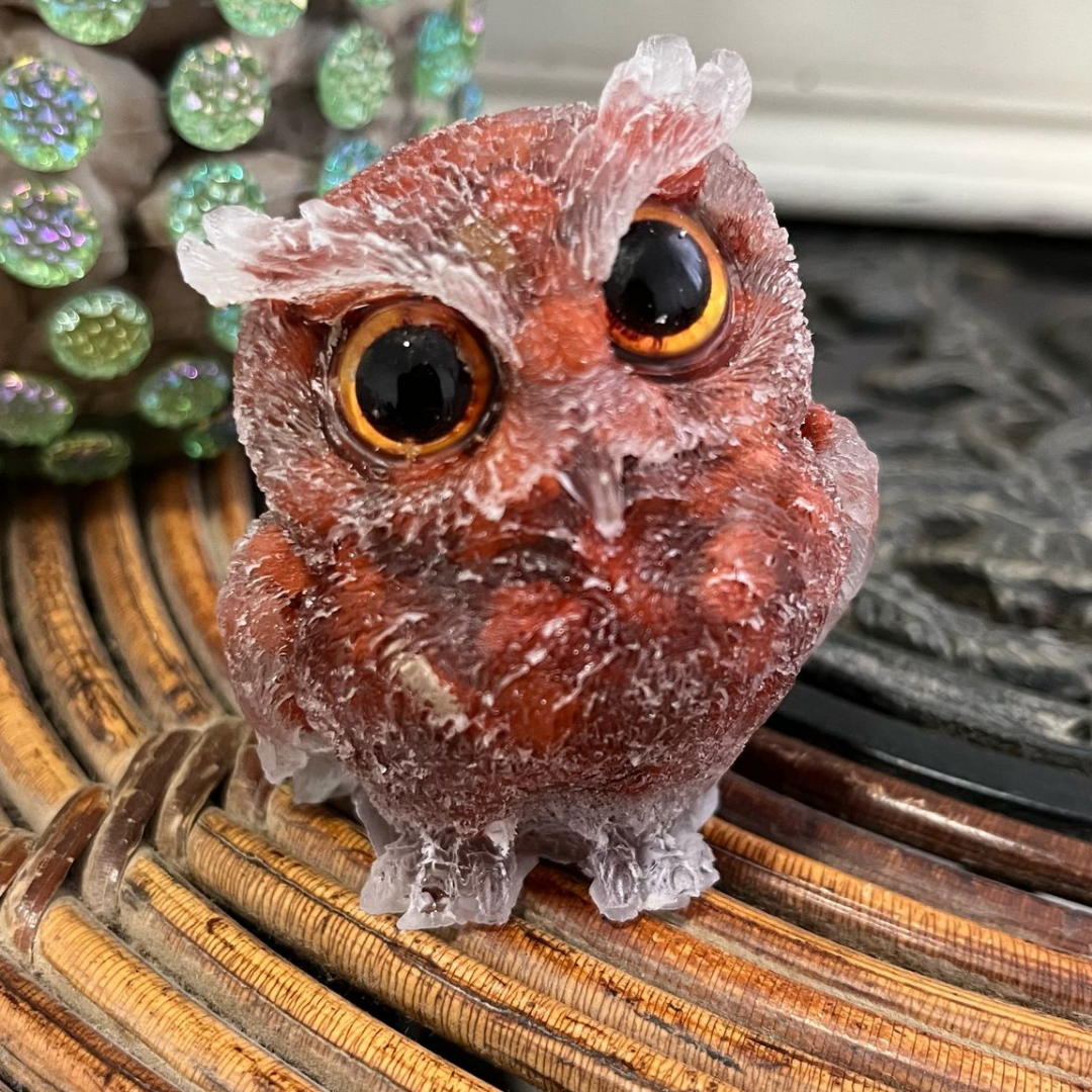 Búho Jaspe Rojo