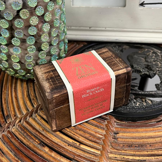 Quemador de Conos de Incienso Rosa y Madera