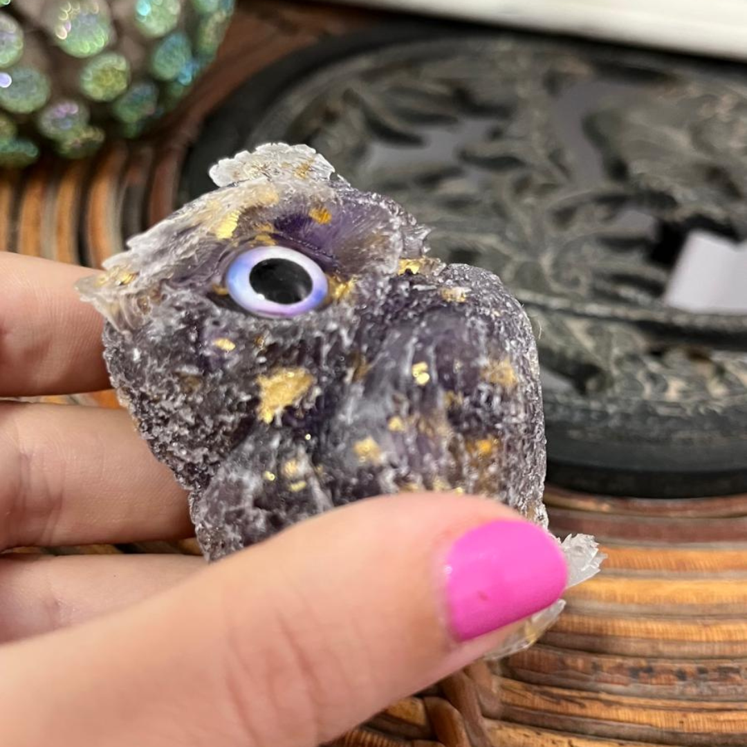 Búho de la Calma Dorada (Desperfecto en Pico)