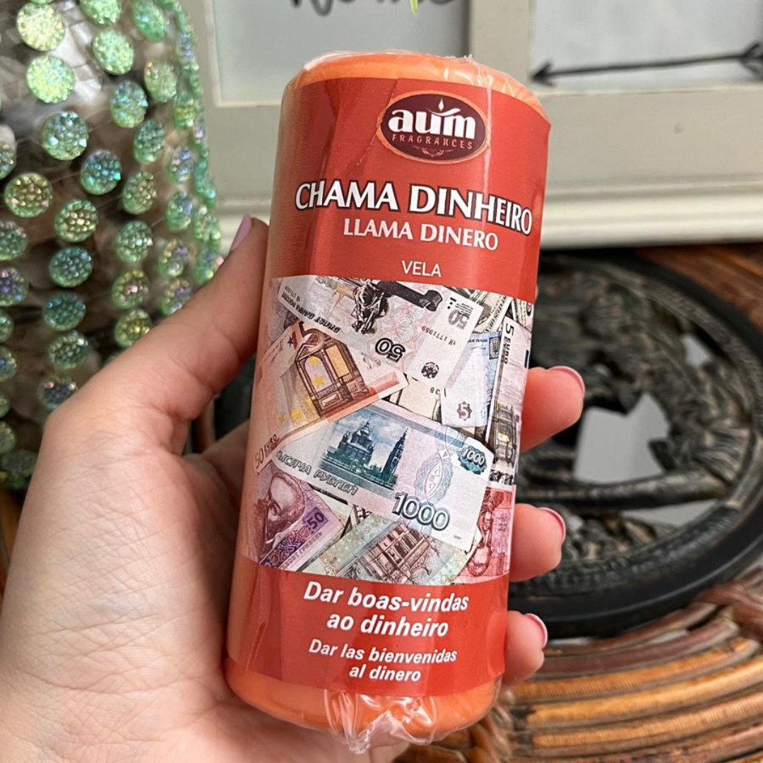 Velón Aum Llama Dinero