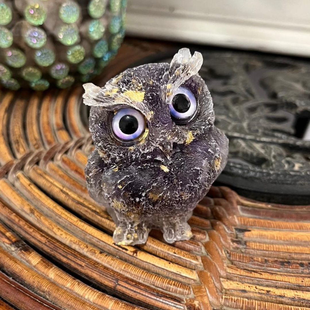 Búho de la Calma Dorada (Desperfecto en Pico)