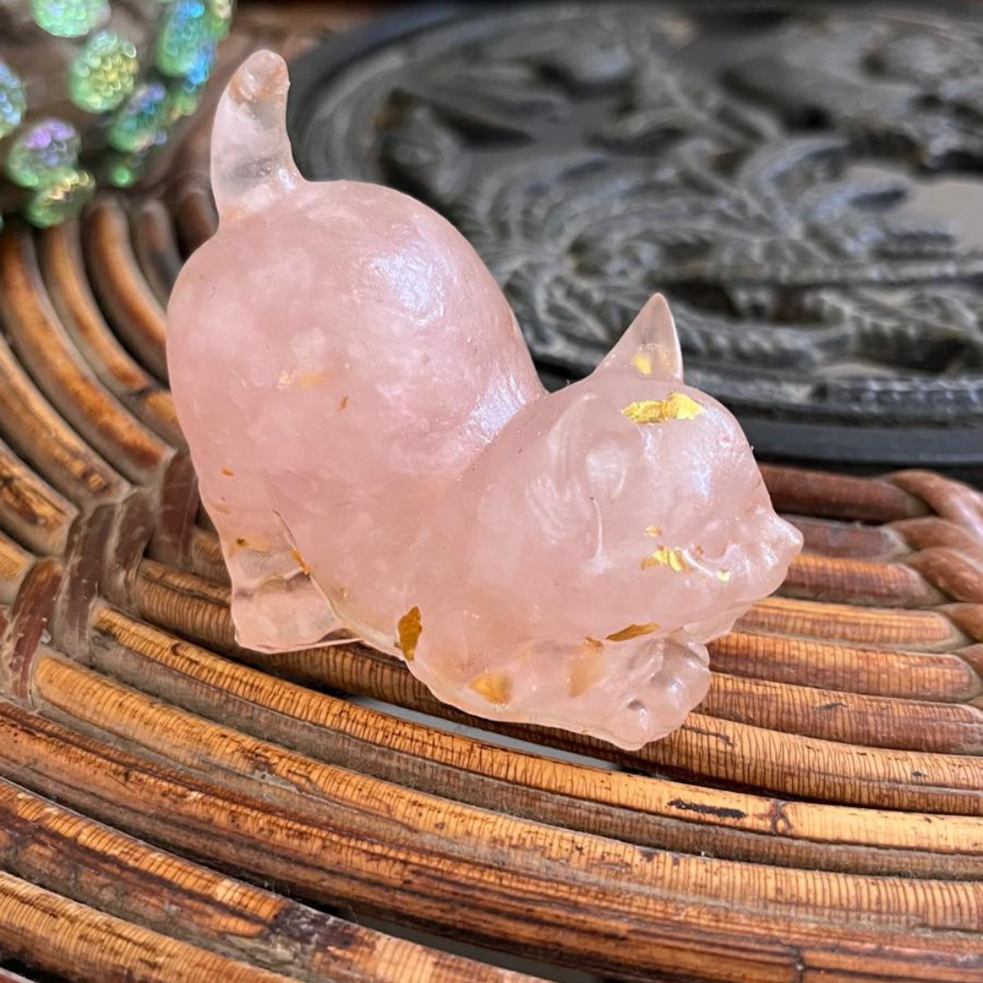 Gato del Amor(Cuarzo rosa)