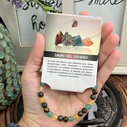 Pulsera Imán del Dinero 6mm