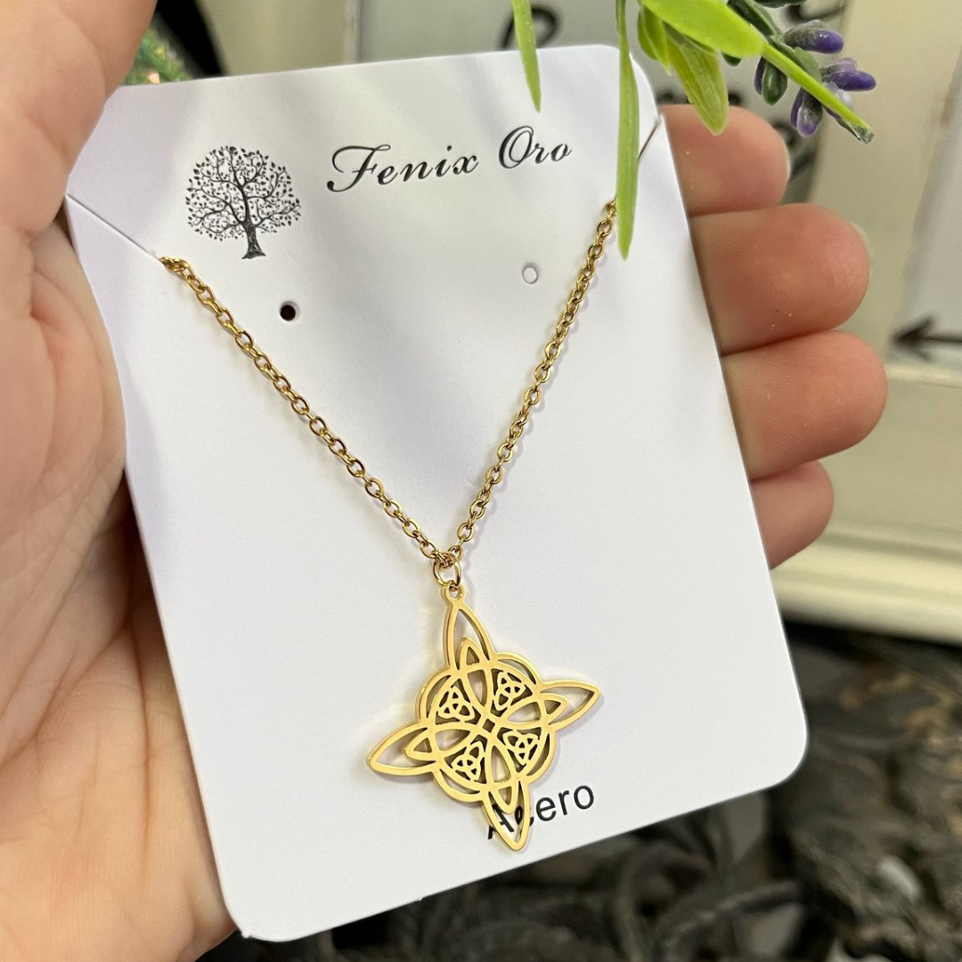 Collar Nudo de Bruja Acero