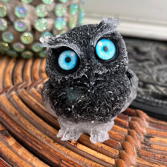 Búho Ónix y Cuarzo Blanco