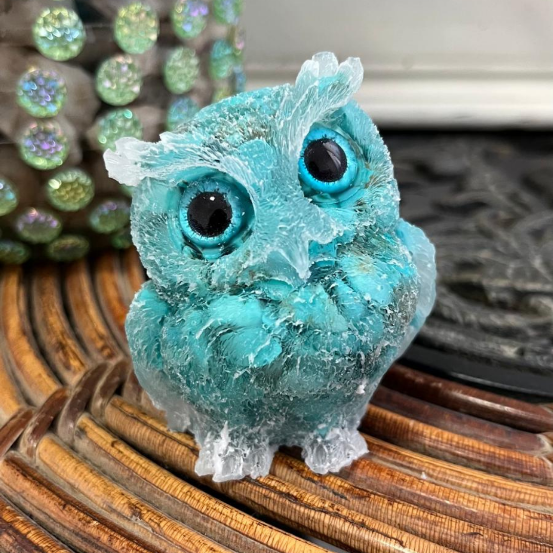 Búho de la Serenidad (Turquesa Natural)