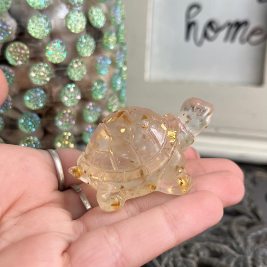 Tortuga Abundancia (Cuarzo transparente)