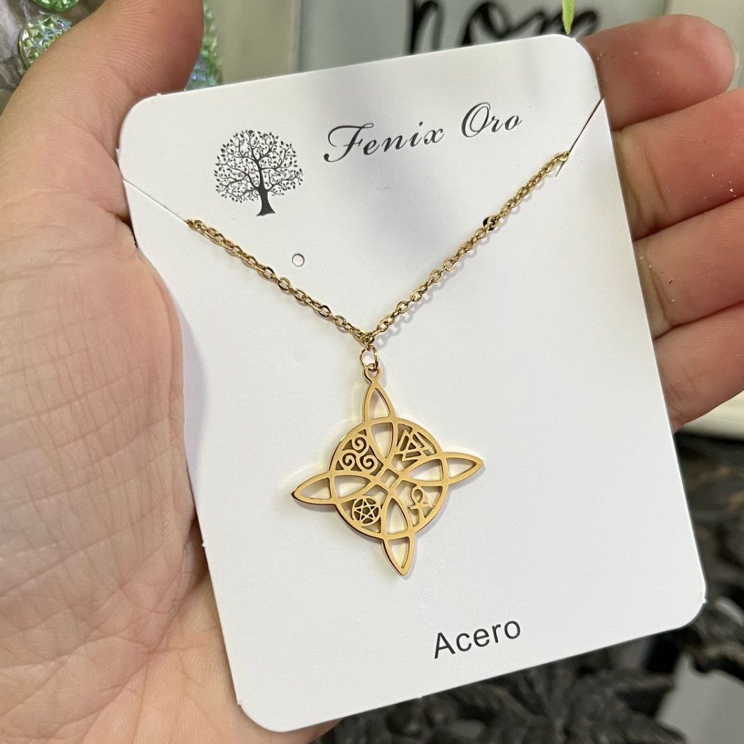 Collar Nudo de Bruja Acero