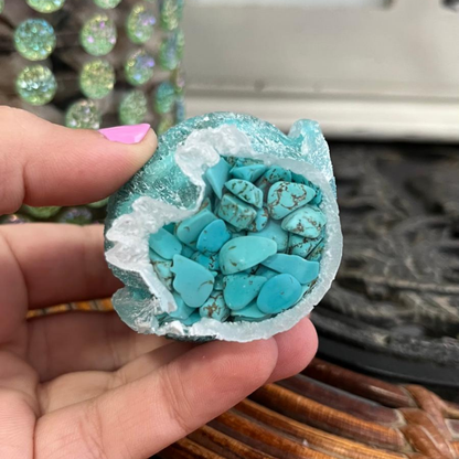 Búho de la Serenidad (Turquesa Natural)