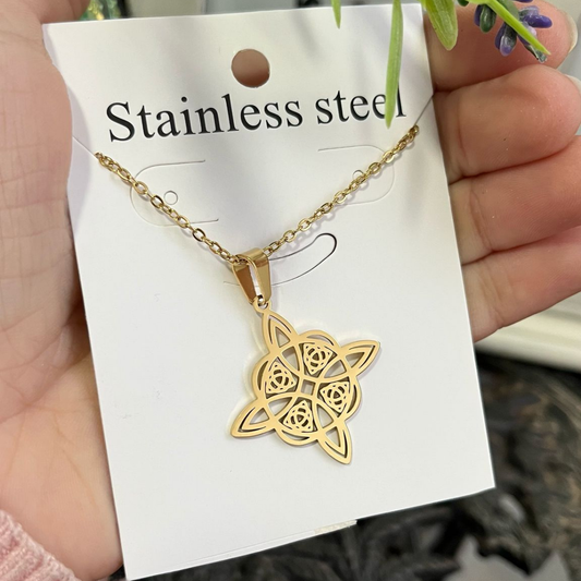 Collar Nudo de Bruja Acero