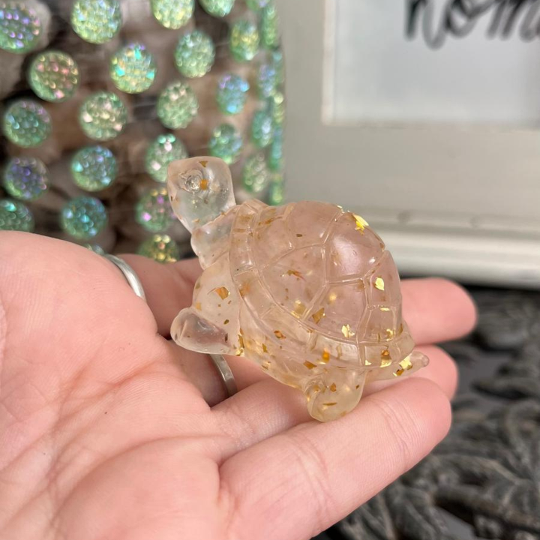 Tortuga Abundancia (Cuarzo transparente)