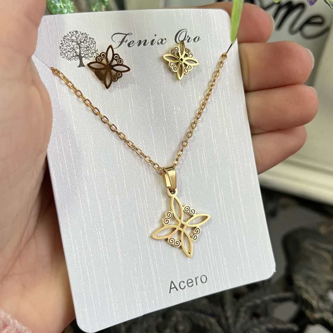 Conjunto Nudo de Bruja Acero