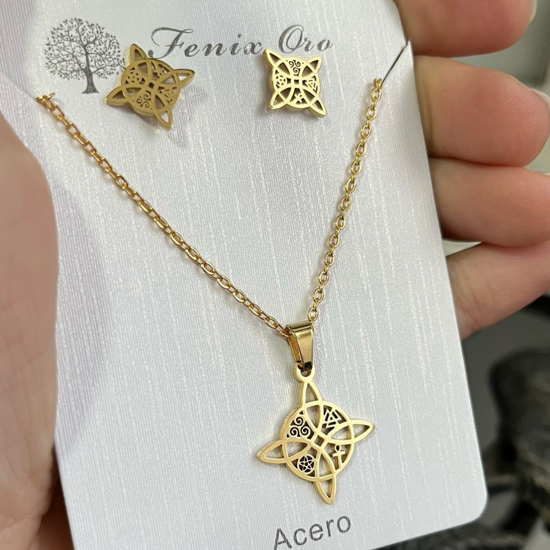 Conjunto Nudo de Bruja Acero
