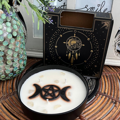 Velón Triple Luna Purificación y Limpieza