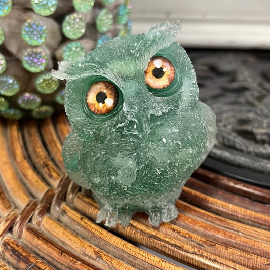 Búho de la Suerte (Aventurina Verde)