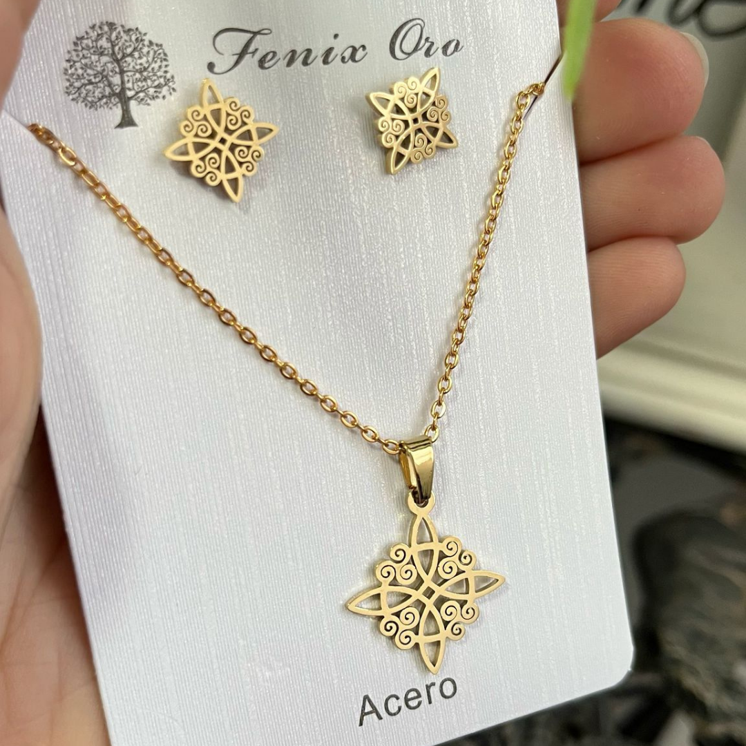 Conjunto Nudo de Bruja Acero