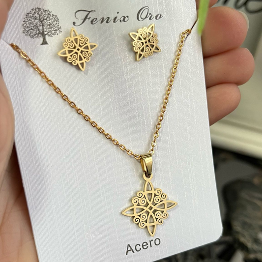 Conjunto Nudo de Bruja Acero