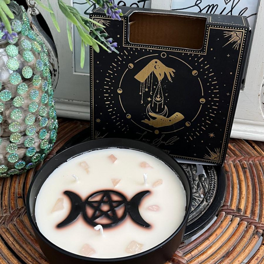 Velón Triple Luna Amor