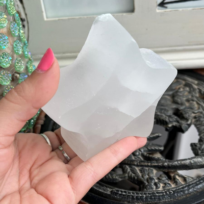 Selenita Porta Velas Estrella