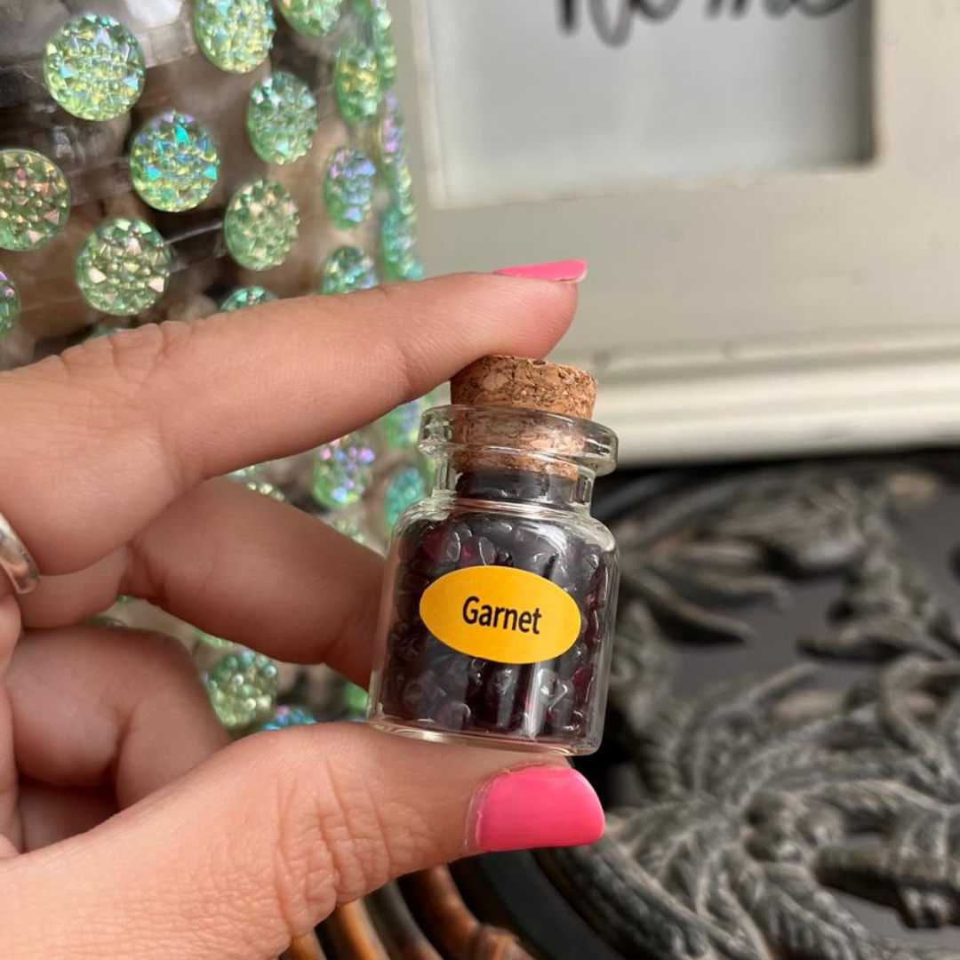 Frasco con Chips de Granate