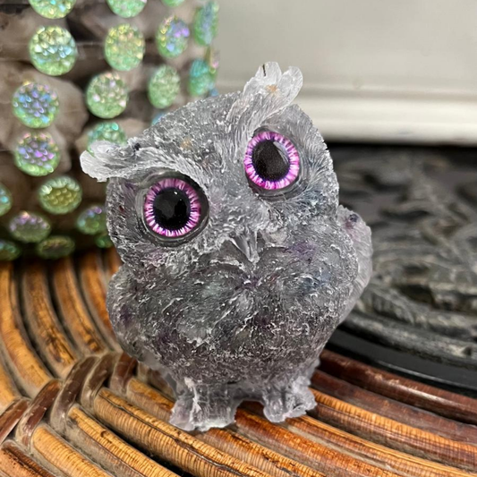 Búho Sanador(Fluorita)