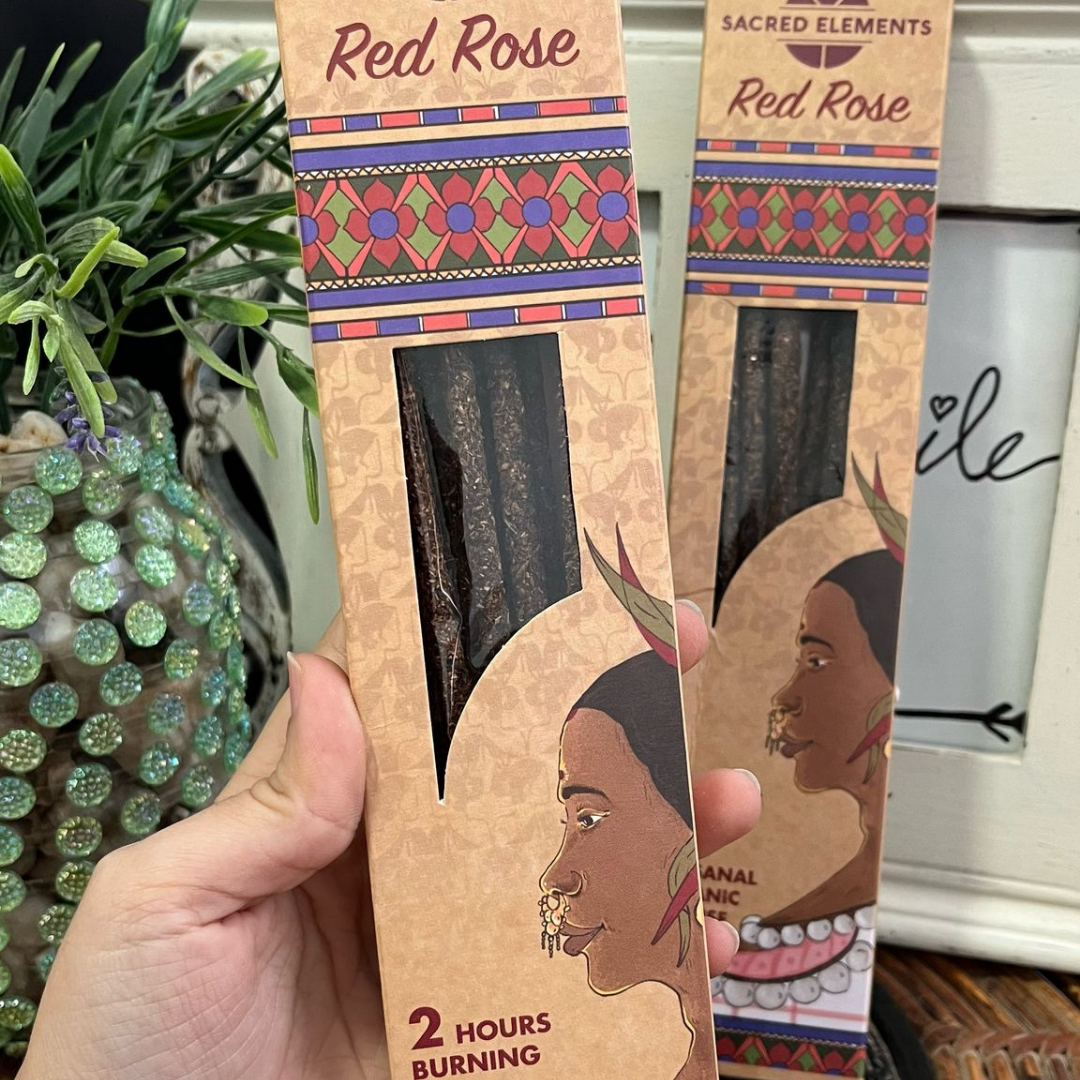 Incienso Orgánico Sackred Rosa Roja