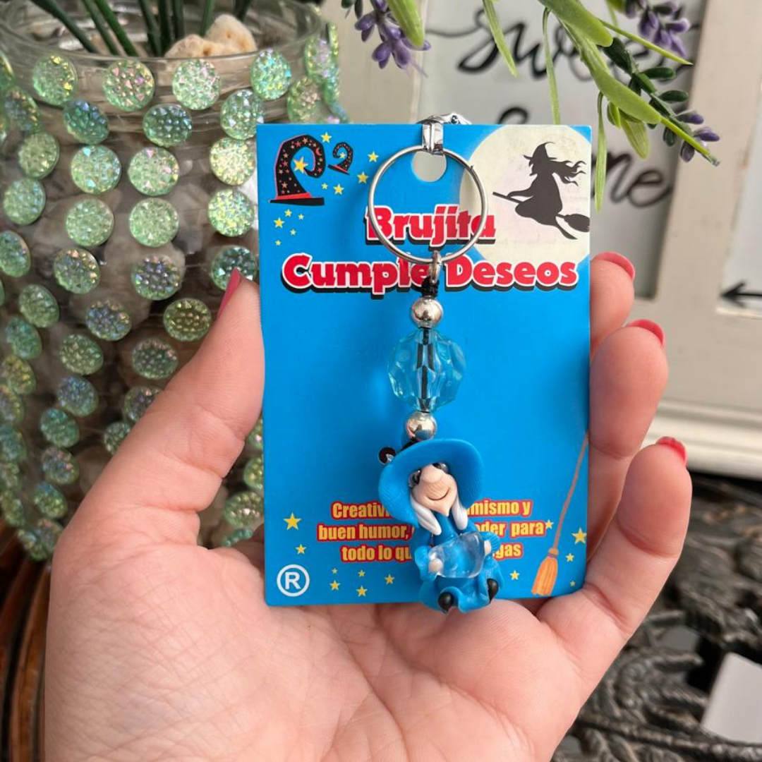 Llavero Bruja Cumple Deseos