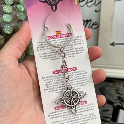 Llavero Nudo Bruja Metal