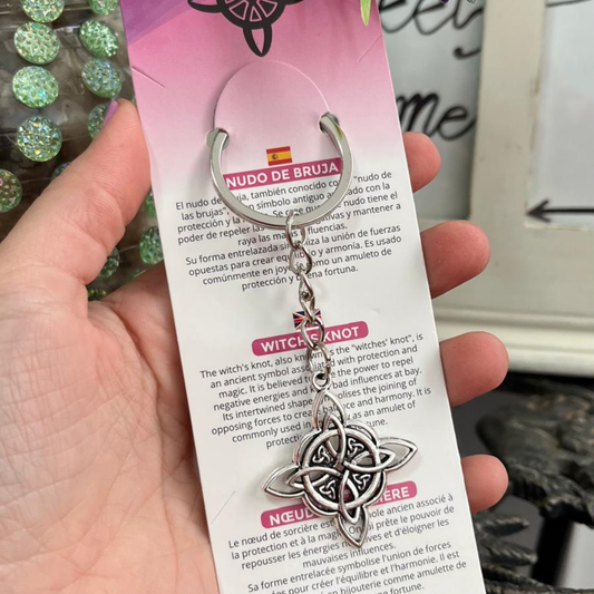 Llavero Nudo Bruja Metal