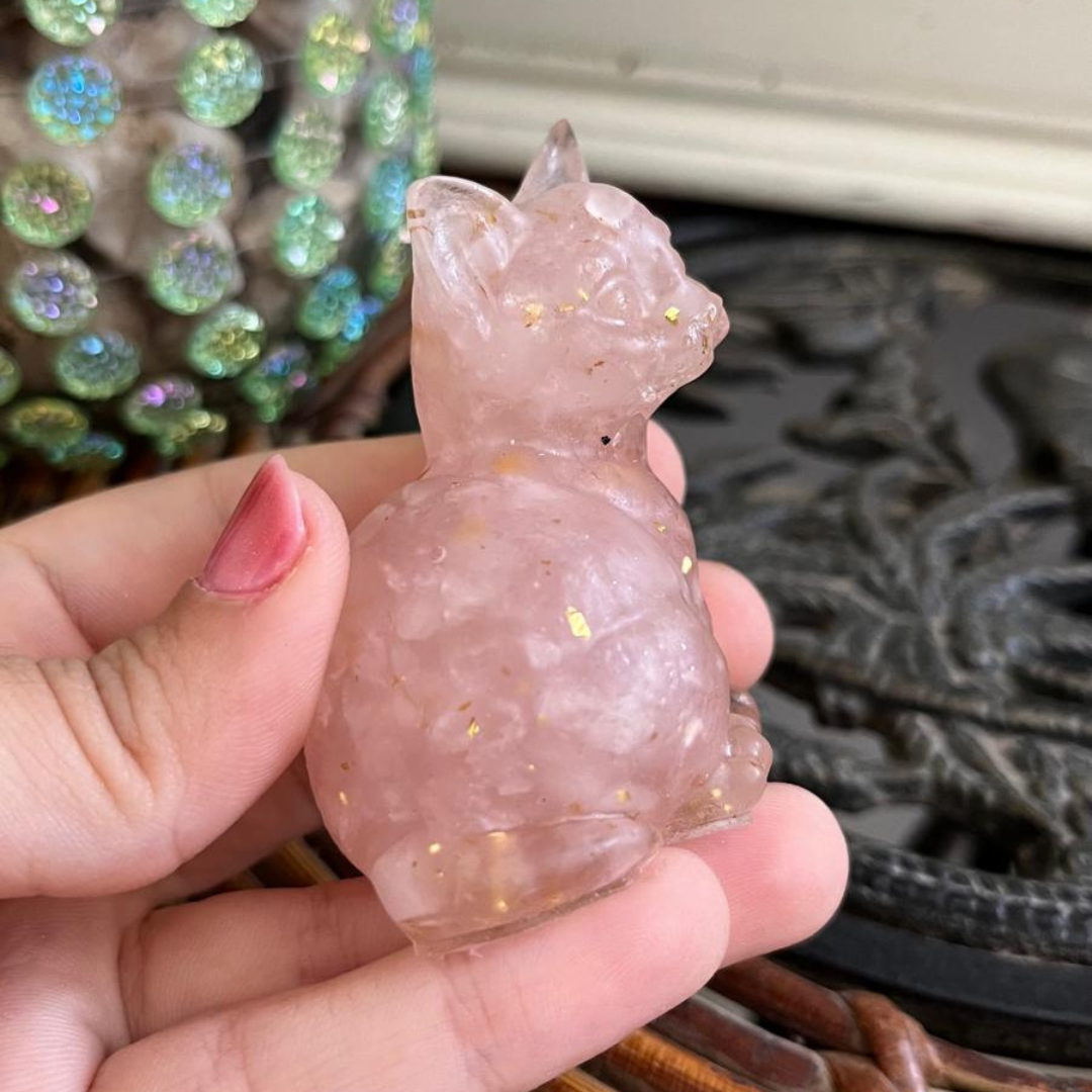 Gato del Amor(Cuarzo rosa)
