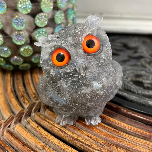 Búho Astral (Labradorita Blanca)