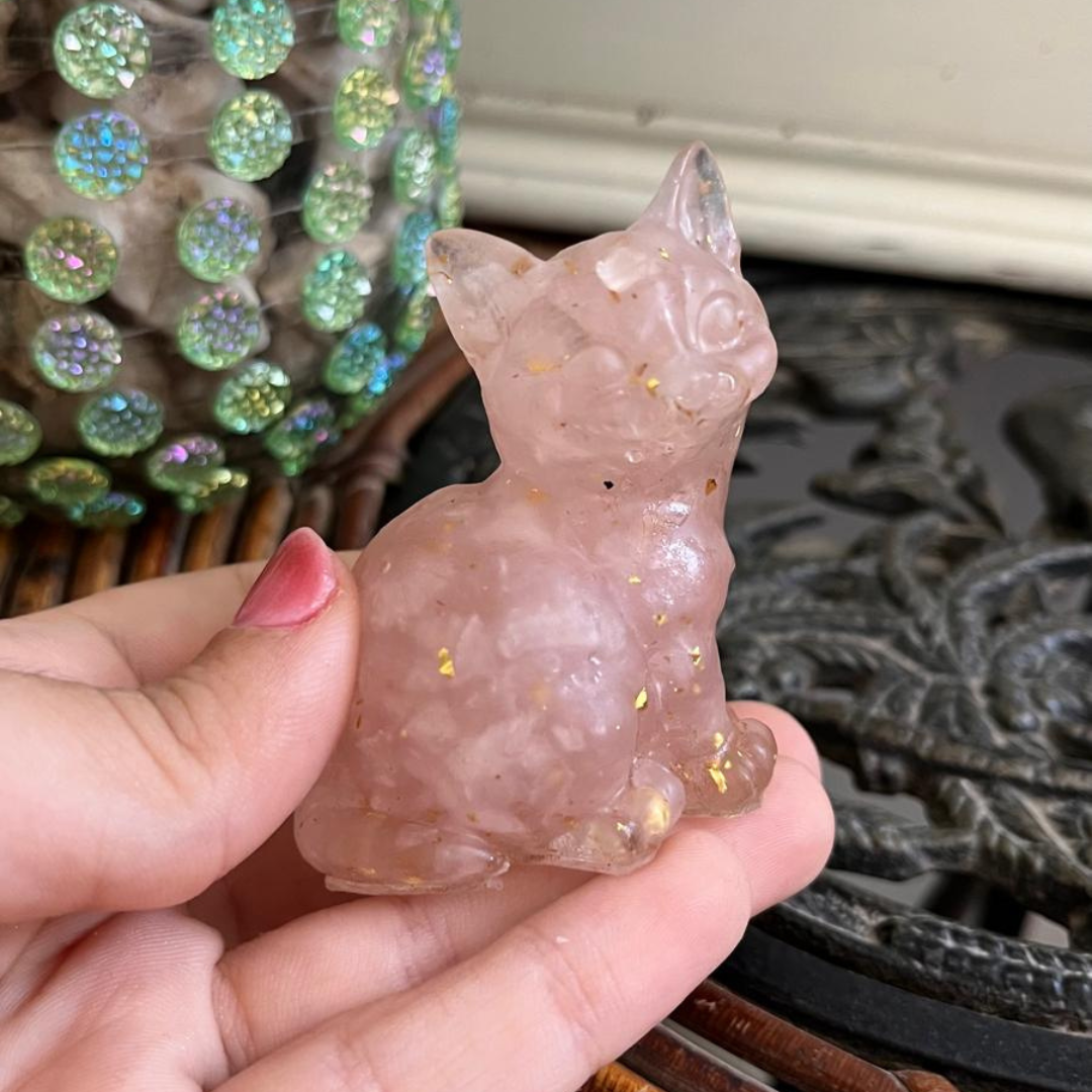 Gato del Amor(Cuarzo rosa)