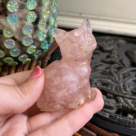 Gato del Amor(Cuarzo rosa)
