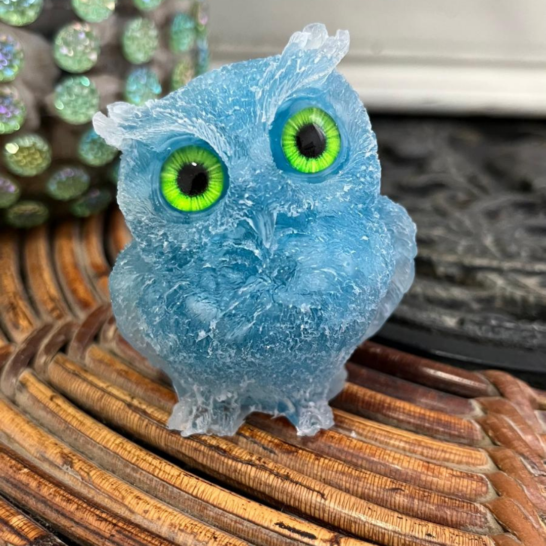 Búho de la Armonía (Ágata Azul)