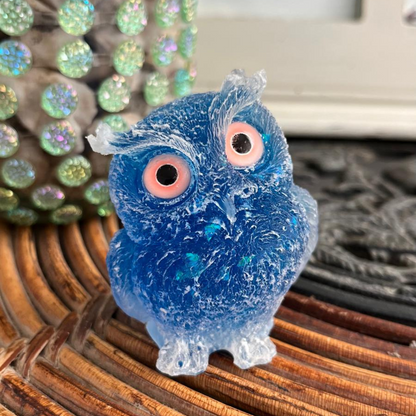 Búho Aqua (Ágata Azul)