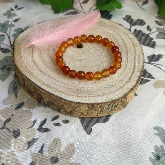 Pulsera Ágata Roja 8mm